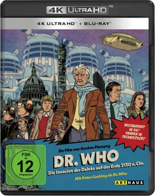 Obrázok produktu pre PLAION 1109498, Film, Blu-ray, Nemčina, Angličtina, Francúzština, 84 min, Daleks' Invasion Earth 2150 A.D., Sci-fi