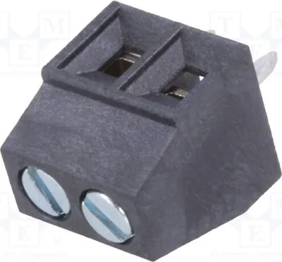 Productafbeelding van 2x Klemplaat voor hoek van 90°, 3,5 mm: 2 x DG381-THR-3.5-02P-13-00AH klemplaat
