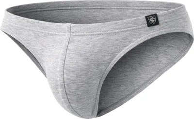 Produktbild von TOF Paris French Bikini Brief Heather-Grey - Größe XL