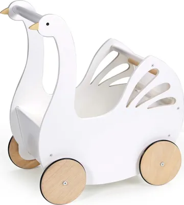Immagine prodotto di Carrozzina per bambole con accessori «Cigno»