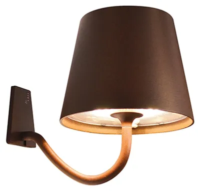 Produktbild von Poldina Corten LED-Wandleuchte, wiederaufladbar und dimmbar