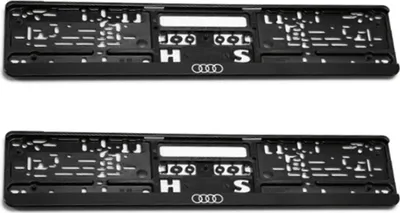 Produktbild von 2x Original AUDI Premium Kennzeichenhalter Rahmen Halter passend für alle