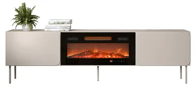 Produktbild von MIRJAN24 TV-Schrank Rafael 200 EF mit kamin mit zwei Drehtüren (Farbe: Cashmere)