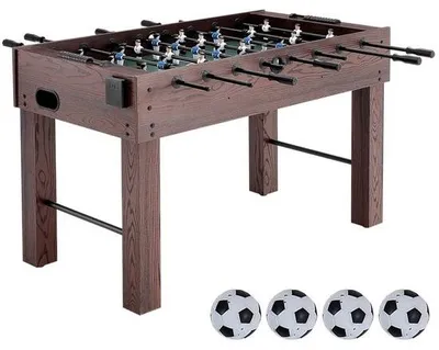 Produktbild von Tischkicker - 55 Zoll - Standard Größe - Vollgröße - Innenbereich - Set mit 4 Bällen und 2 Getränkehaltern