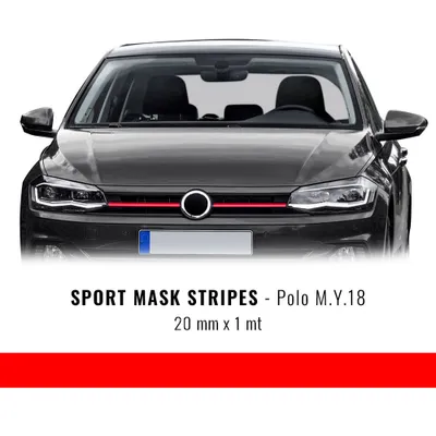 Produktbild von Stripes Klebestreifen für Polo M.Y. 18 Rot 20 mm x 1 m