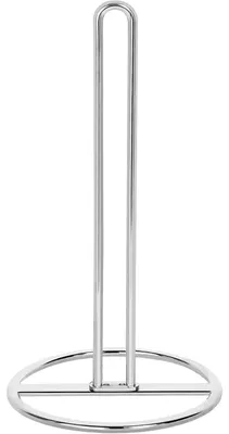 Immagine prodotto di Portarotolo da cucina, modello da tavolo, argento, acciaio, altezza 32 cm, adatto a rotoli standard e grandi