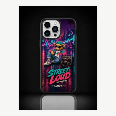 Zdjęcie produktu dla Etui na iPhone 14 Pro Max, pokrowiec ochronny na telefon z motywem streetwearowym – LUNØIR ©
