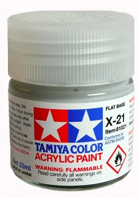 Produktbild von Tamiya X-21 FLAT BASE Acrylfarbe Mattierungsmittel 23ml