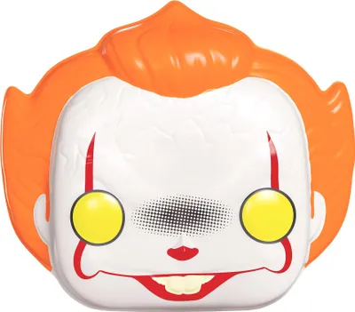 Zdjęcie produktu dla Maska Pennywise Funko Pop dla dorosłych biało-pomarańczowa - jeden rozmiar