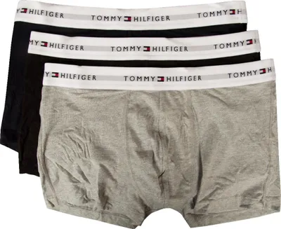 Immagine prodotto di Boxer uomo TH TOMMY HILFIGER confezione 3 pezzi elastico a vista cotone elasticizzato underwear articolo UM0UM02761 TRUNK 3P, XL - Waist cm 98-103 /  Waist inch 38.5-40.5, Cotone 95%,Spandex 5%