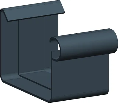 Produktbild von Dachrinne Kastenrinne 70mm Einzelteile | Rinnenverbinder Verbinder Anthrazit | Kunststoff PVC Fallrohr DN60 | Gartenhaus Carport Terasse