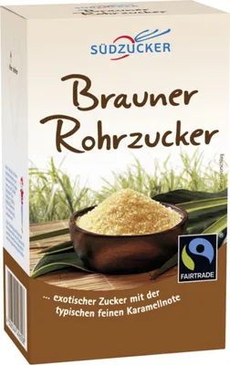 Obrázok produktu pre Südzucker hnedý trstinový cukor Fair Trade exotický cukor 500g