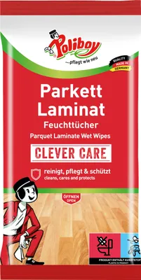 Produktbild von Poliboy Reinigungstücher Parkett Laminat - Inhalt 15 Stück, Reinigung Pflege