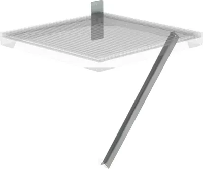 Produktbild von Günzburger Steigtechnik Flanschplatte und Strebe für Ziegelmauerwerk Tiefe 1.000 mm - 060953