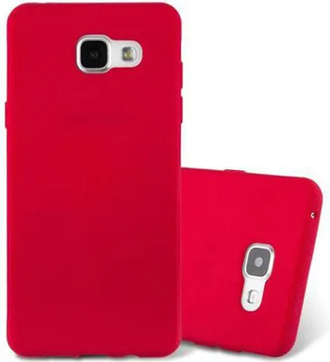 Produktbild von Cadorabo Schutzhülle für Samsung Galaxy A3 2016 Hülle in Rot Handyhülle TPU Etui Cover Case