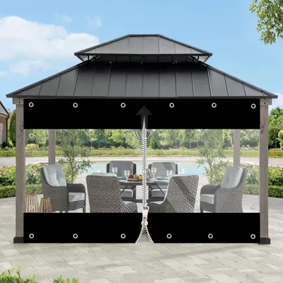 Productafbeelding van Transparant zeil, 650 g/m², waterdicht afdekzeil 2,4 m x 2,1 m