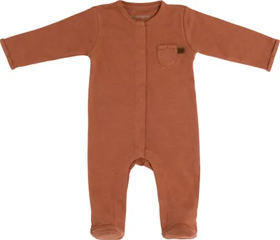 Produktbild von Baby's Only Strampler mit Füßen Melange - Honey - 62 - 100% Baumwolle