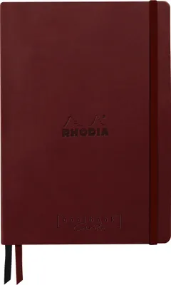 Produktbild von Rhodia Goalbook A5 Umschlag, 80 Bl glattes, kariert/dot 120g, Weinrot 194442C