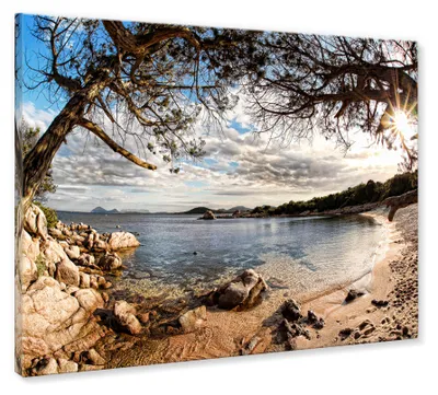 Zdjęcie produktu dla STYLER Obraz na ścianę 85x113 cm na płótnie Canvas dekoracja ścienna do salonu sypialni biura nowoczesny styl Canvas Sardinia