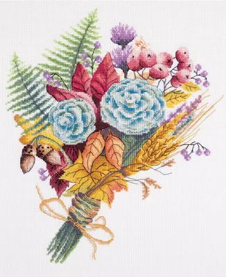 Produktbild von Panna Kreuzstichset "Herbststrauß" 23,5x29cm, Zählmuster