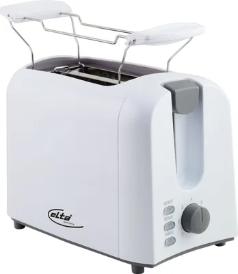 Produktbild von ELTA Classicline Toaster Weiß 7 Bräunungsstufen auftauen aufwärmen Cool Touch