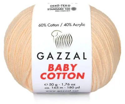 Produktbild von Wolle Gazzal Baby Baumwolle 3469 jasna Aprikose - Stricken & Häkeln