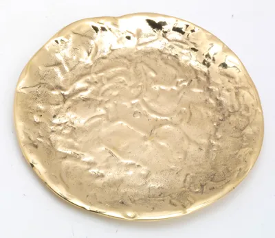 Produktbild von Kerzenteller, Dekoteller Messing Gold Ø 12,5 cm ideal für Kerzen