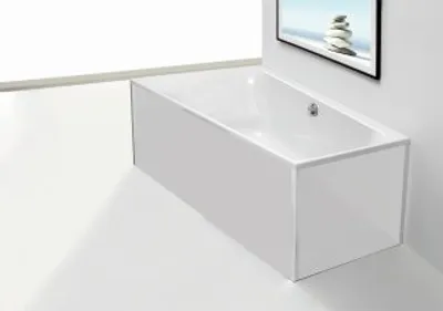 Produktbild von Hoesch 49163.550 Zub. Glasverkleidung weiß Vorwand