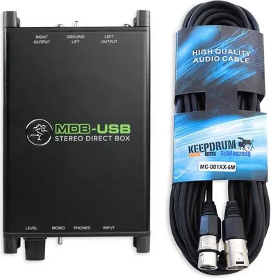 Obrázek produktu pro Mackie DI-Box MDB-USB Aktivní direct box s kabelem