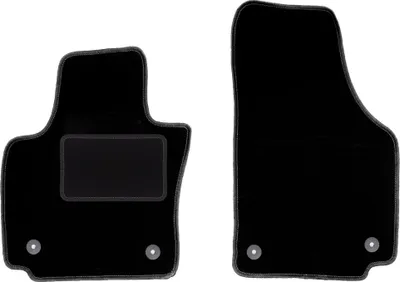 Obrázok produktu pre Predné Velúrové autokoberce Standard na mieru pre: Seat Toledo III (2004-2012, minivan) černé, sada 2 ks, s úchyty