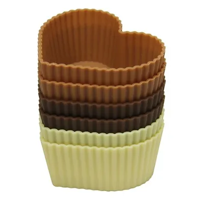 Produktbild von Silikonowe formy do pieczenia 6 szt. w trzech kolorach
