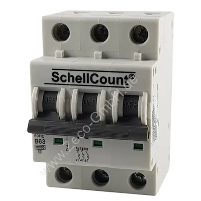 Produktbild von LS-Schalter 63A 3-polig Leitungsschutzschalter Typ B Sicherungsautomat