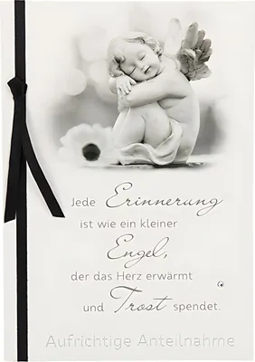 Produktbild von Trauerkarte Motiv 5, Jede Erinnerung ist wie ein kleiner ...