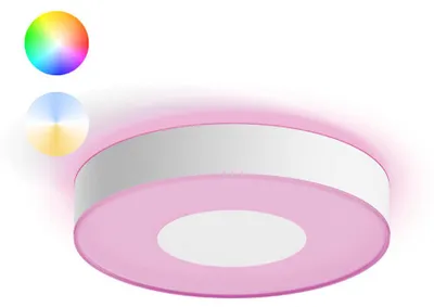 Produktbild von Philips Hue White and Color ambiance Xamento Deckenleuchte M weiß, Intelligente Deckenbeleuchtung, Bluetooth/Zigbee, Weiß, LED, Metall, Nicht austauschbare(s) Leuchtmittel
