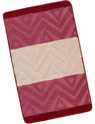 Immagine prodotto di Tappeto da bagno 60x100cm Chevron bordeaux