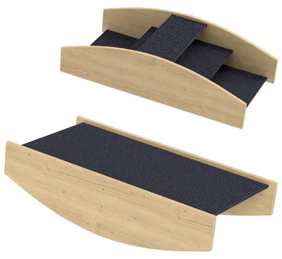 Obrázok produktu pre PawHut, prekážka 2 v 1 pre psov, drevená prekážka na agility pre psov, rampa na agility pre psov