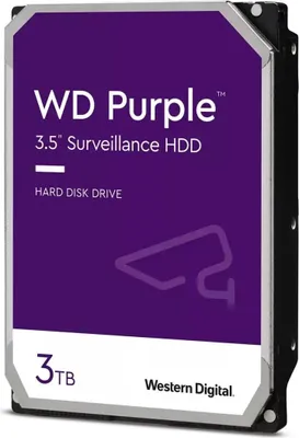 Produktbild von Wd Purple 3Tb 256Mb 3,5" Sata, Wd33Purz