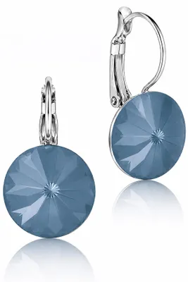 Produktbild von LUISIA® Ohrringe Rivoli mit Premium Kristallen - 12 mm | Matt Denim