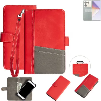Produktbild von K-S-Trade Handy Schutzhülle für Infinix Note 40 Pro+ 5G Hülle Portemonnee Brieftasche Klapphülle Kartenfächer Flip Wallet Case Etui