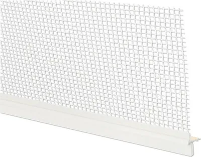 Produktbild von Baumit Anputzdichtleiste Roma Hart-und Weich-PVC selbstklebend mit Gewebe (12,5 mm) für Vorbaurollläden 2400 mm x 9,5 mm