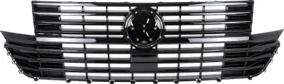 Produktbild von Frontgrill Kühlergrill vorne für VW Transporter T6.1 Facelift 2019–2023 Glänzendes Schwarz