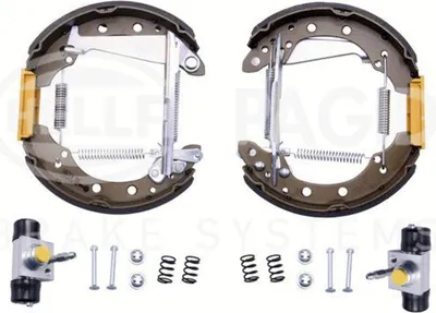 Image de Jeu de mâchoires de frein arrière HELLA pour AUDI SEAT SKODA VW A2