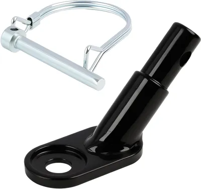 Obrázok produktu pre Spojka na bicykel, oceľová, univerzálna, 16,5 x 10,8 cm, určená na prívesné vozíky pre bicykle