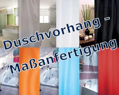 Produktbild von Textil Duschvorhang WEISS (Maßanfertigung)