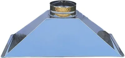 Produktbild von Grillofenhaube aus Edelstahl L 101 x B 55 x H 36 cm Rauchabzug Durchm. 25 cm