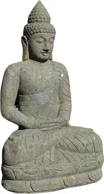 Produktbild von Stonox Buddha Figur Karawal Basanit frostbeständig 84x72x120 cm