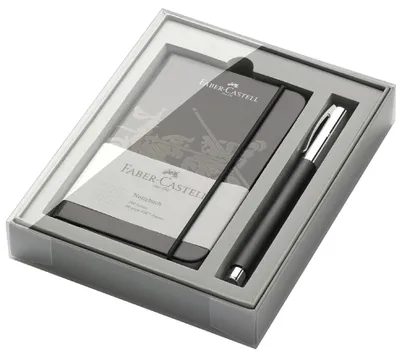 Produktbild von FABER-CASTELL Promo-Set Ambition Edelharz TR schwarz