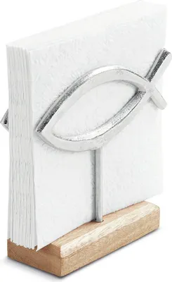 Produktbild von Serviettenständer - Communion fish silver