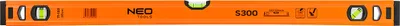 Produktbild von NEO TOOLS Aluminium-Wasserwaage gesicherte Libelle, m Genauigkeit | Wasserwaage Aluminium | 80 cm