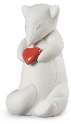 Zdjęcie produktu dla Figurka lisa z porcelany, 12 cm